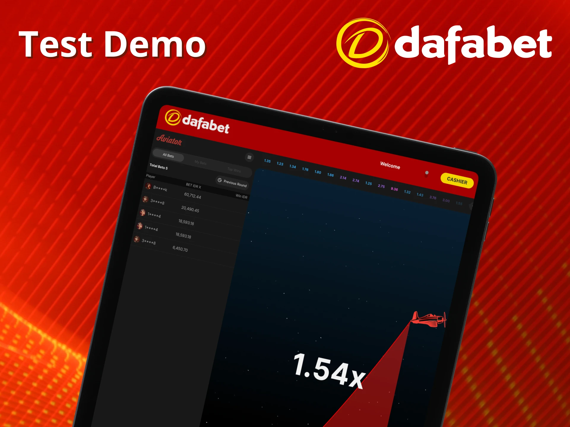 Try the demo mode on Dafabet.