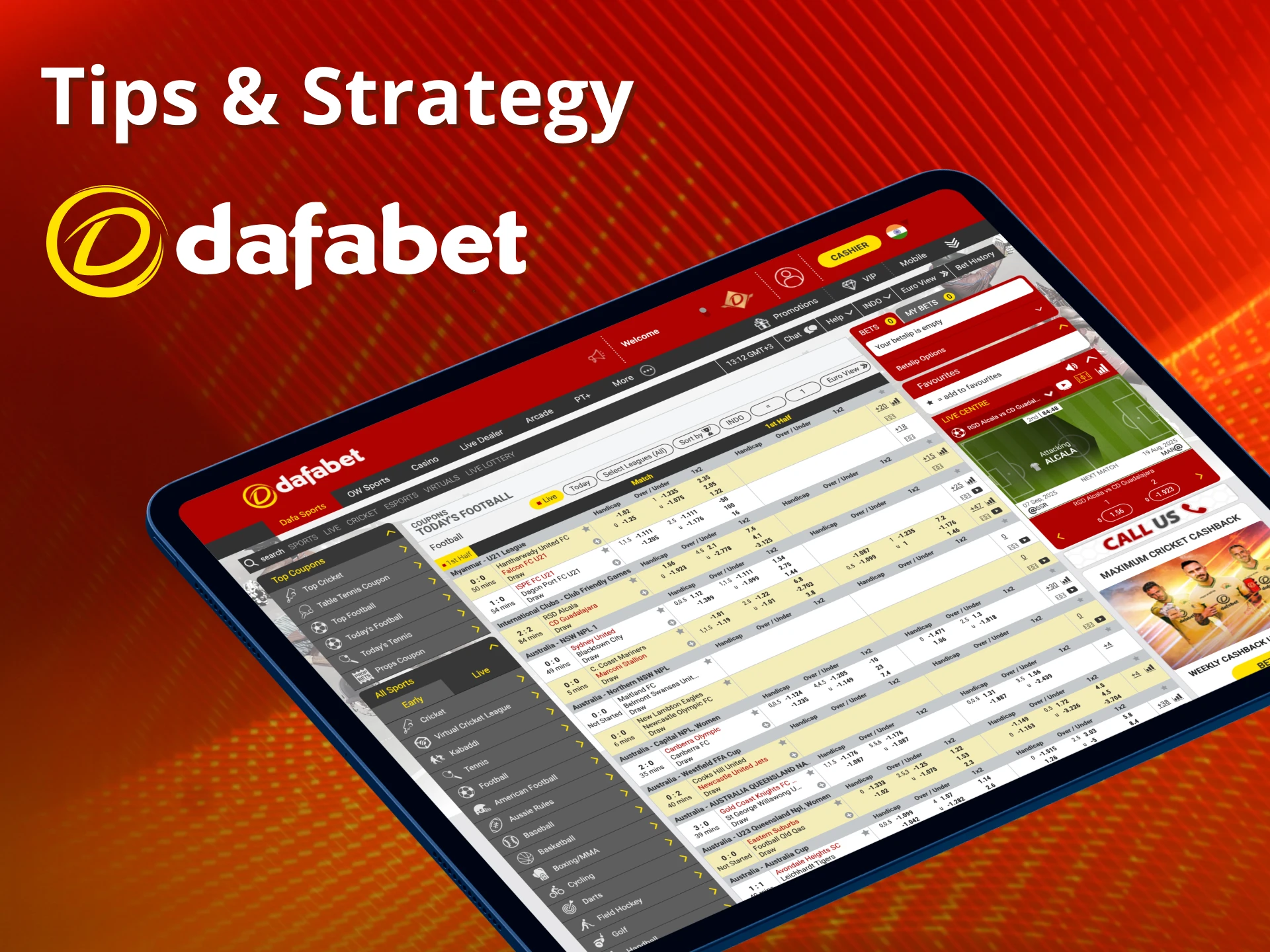 Learn winning football tips and strategies at Dafabet.
