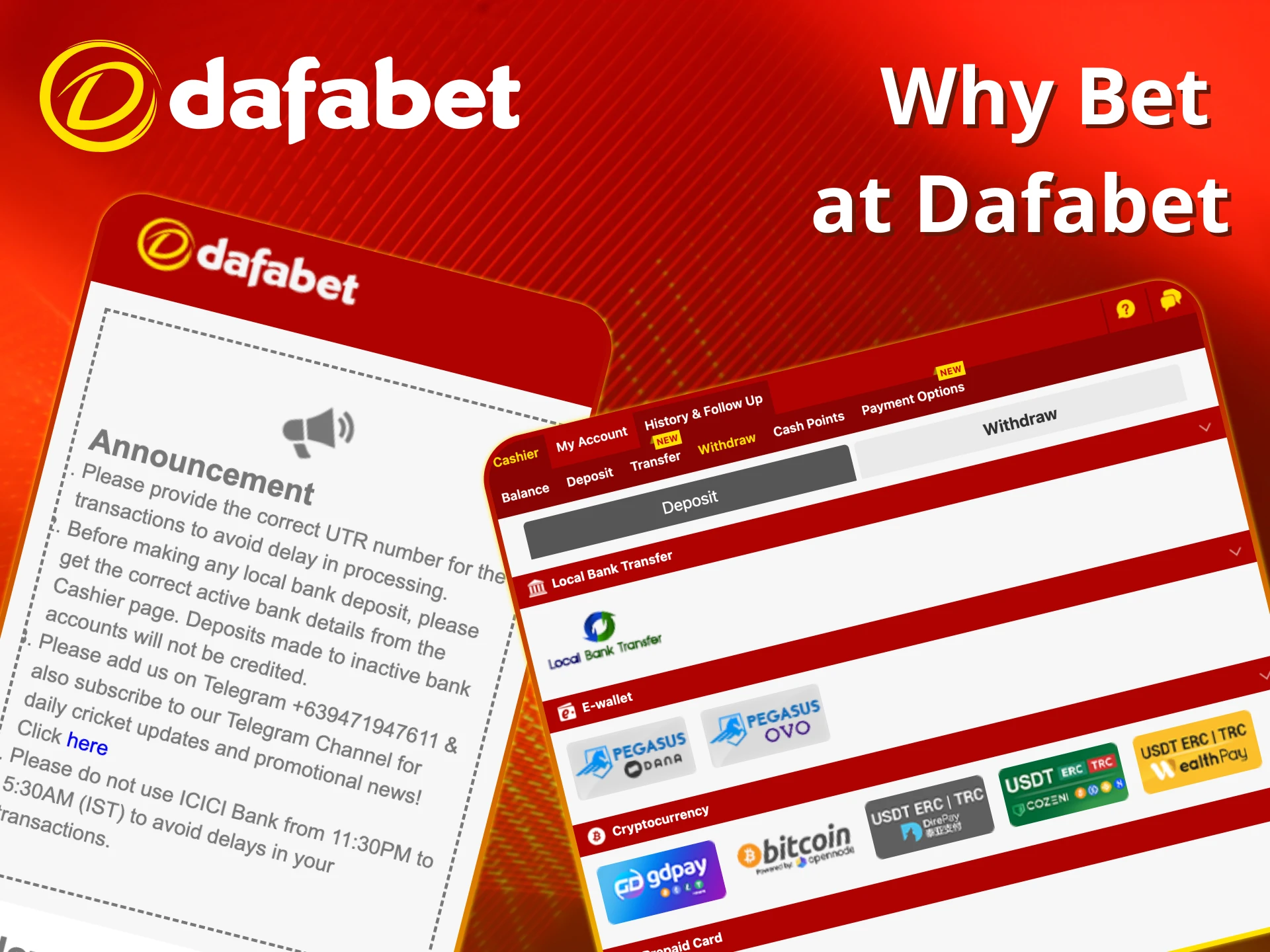 Discover why horse racing fans choose Dafabet.