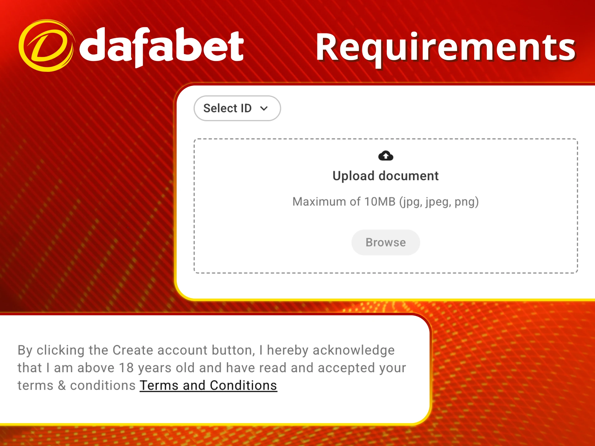 See what’s needed for Dafabet signup.