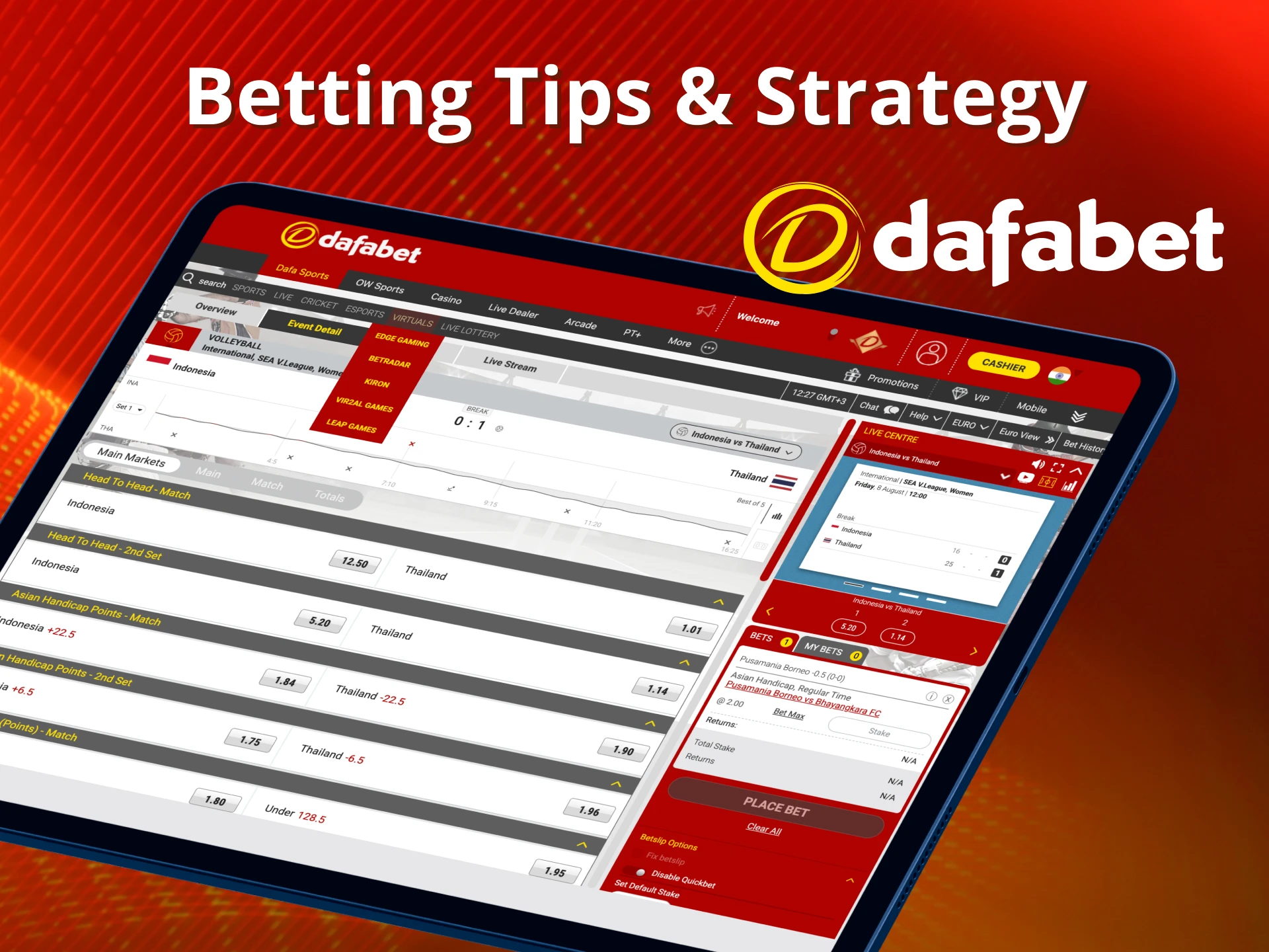 Learn volleyball betting tips at Dafabet.